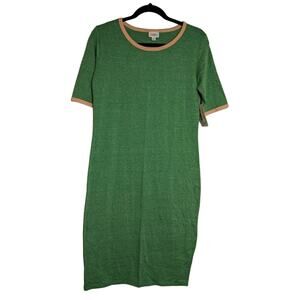 LuLaRoe Julia Dress Knit Knee Length Short Sleeves M New
